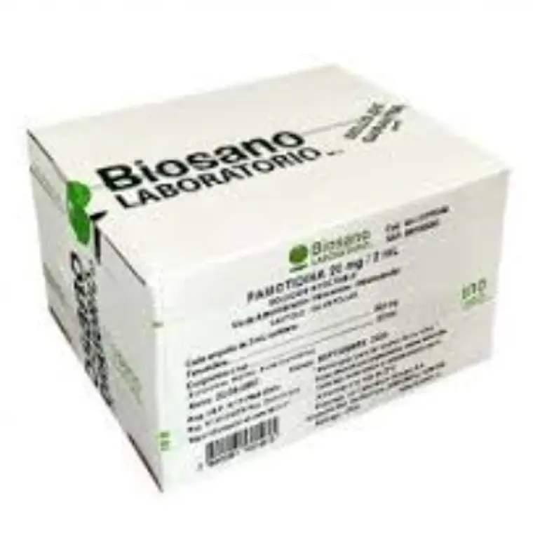 Famotidina 20 mg 100 Ampollas 2 ml. Biosano. 1