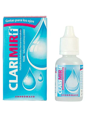 Clarimir F Nafazolina, Feniramina Solución oftálmica 15 ml.