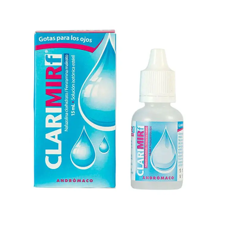 Clarimir F Nafazolina, Feniramina Solución oftálmica 15 ml. 1