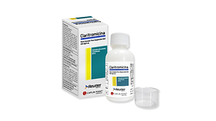 Claritromicina 250 mg/ 5 ml Polvo para suspensión 60 ml.
