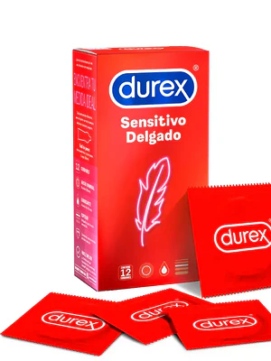 Durex  Sensitivo delgado preservativos 12 unidades. 