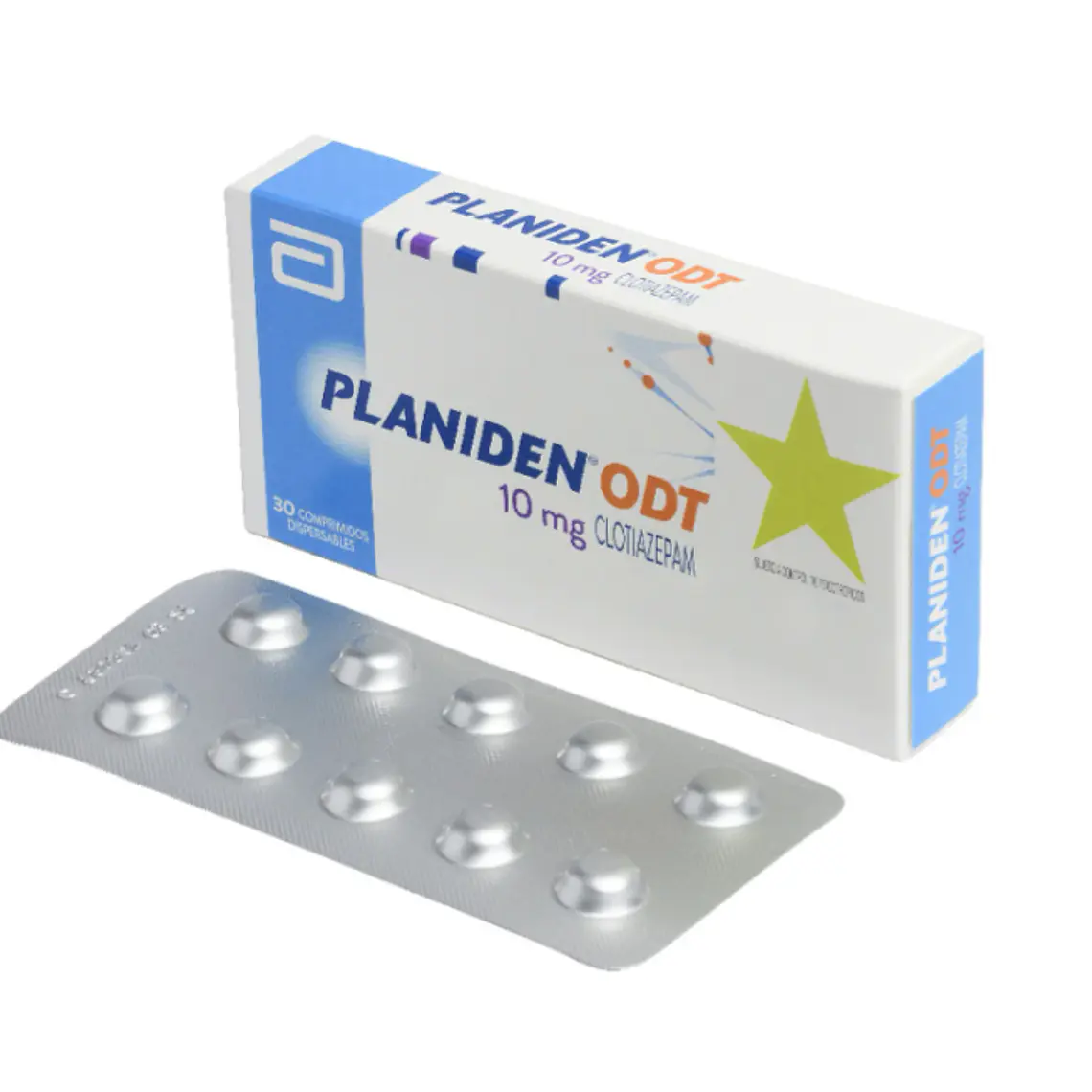 Planiden ODT Clotiazepam 10 mg 30 Comprimidos. Medicamento controlado, venta presencial 1