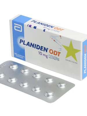 Planiden ODT Clotiazepam 10 mg 30 Comprimidos. Medicamento controlado, venta presencial