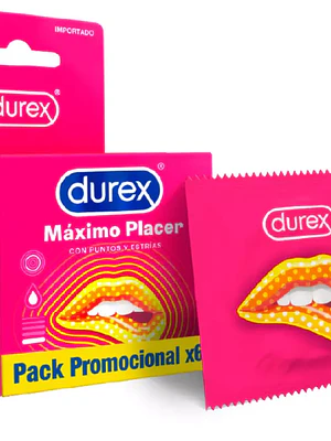Durex Máximo placer preservativos 3 unidades. 