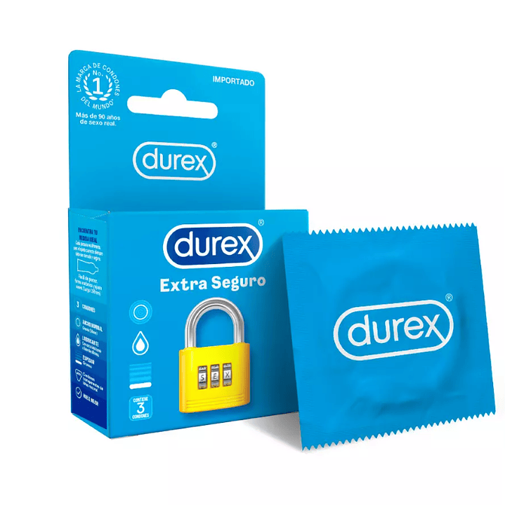 Durex Extra Seguro preservativos 3 unidades. 1