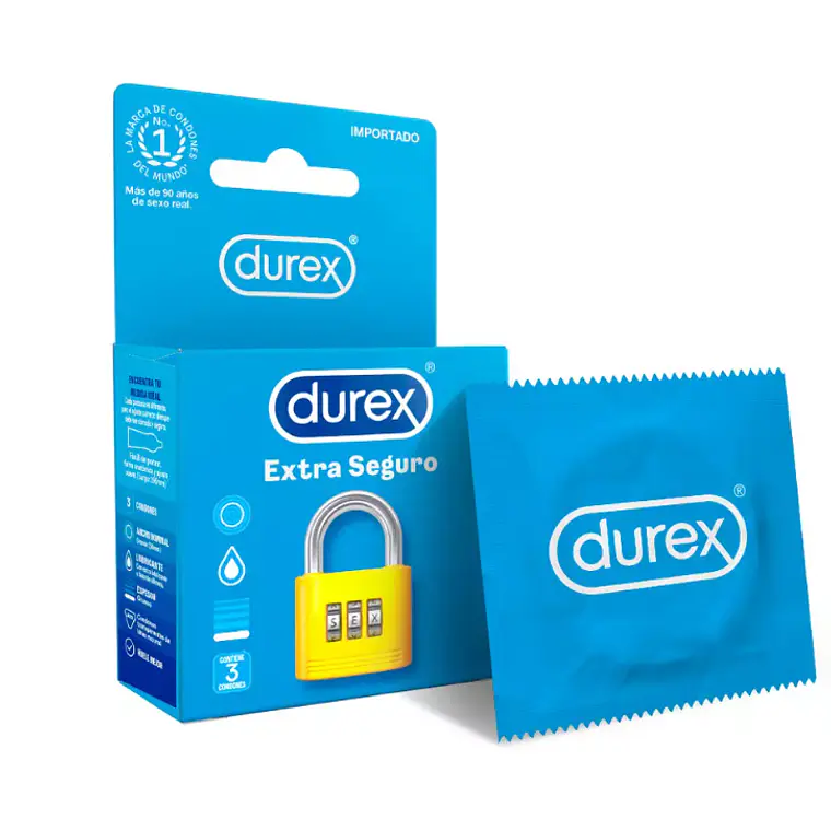 Durex Extra Seguro preservativos 3 unidades. 1