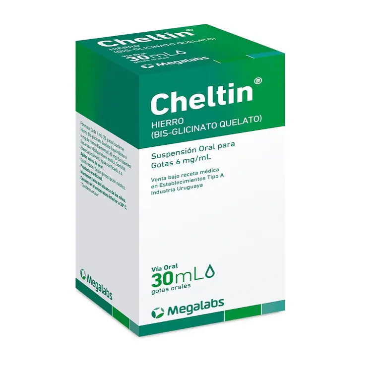 Cheltin Glicinato ferroso 6 mg/ml Gotas 30 ml. 1