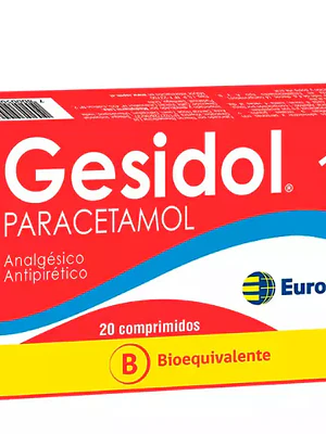 Gesidol (B) Paracetamol 1 g 20 Comprimidos.