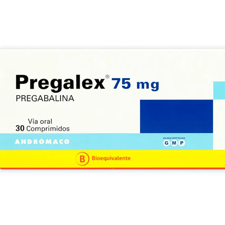 Pregalex (B) Pregabalina 75 mg 30 Comprimidos. 1