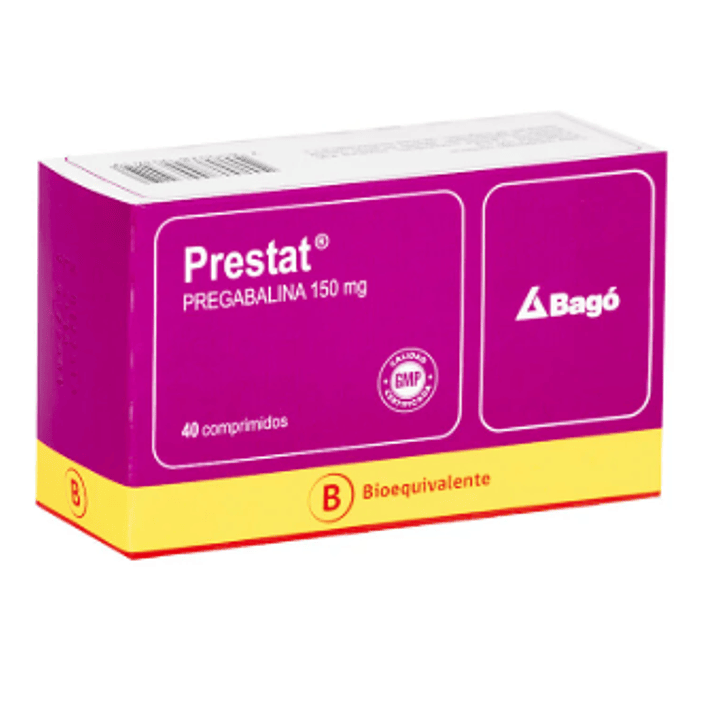 Prestat (B) Pregabalina 150 mg 40 Comprimidos. 1