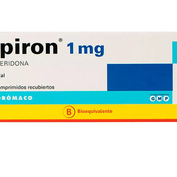 Spiron (B) Risperidona 1 mg 60 Comprimidos recubiertos. 1