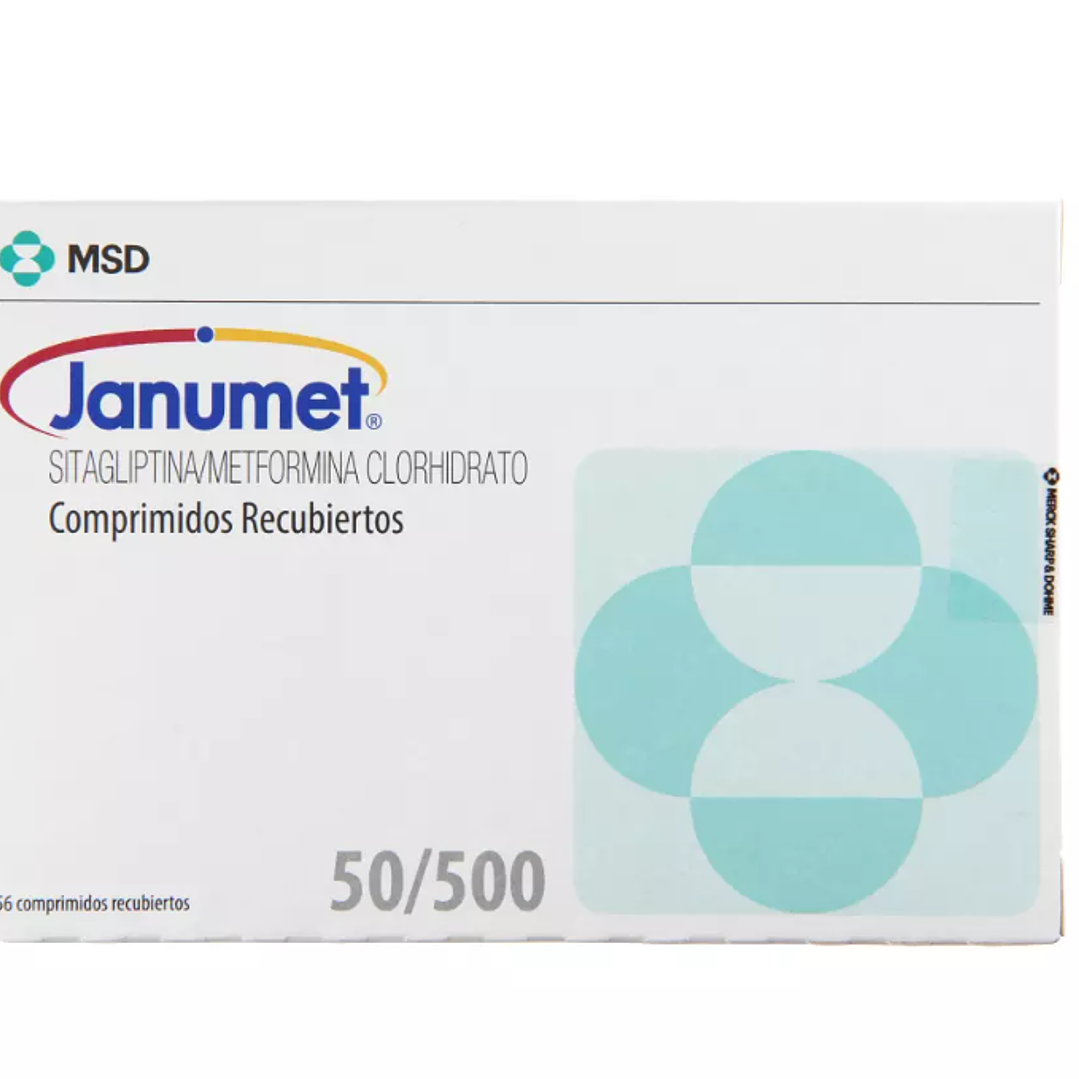 Janumet 50/500 mg 56 Comprimidos recubiertos. 1