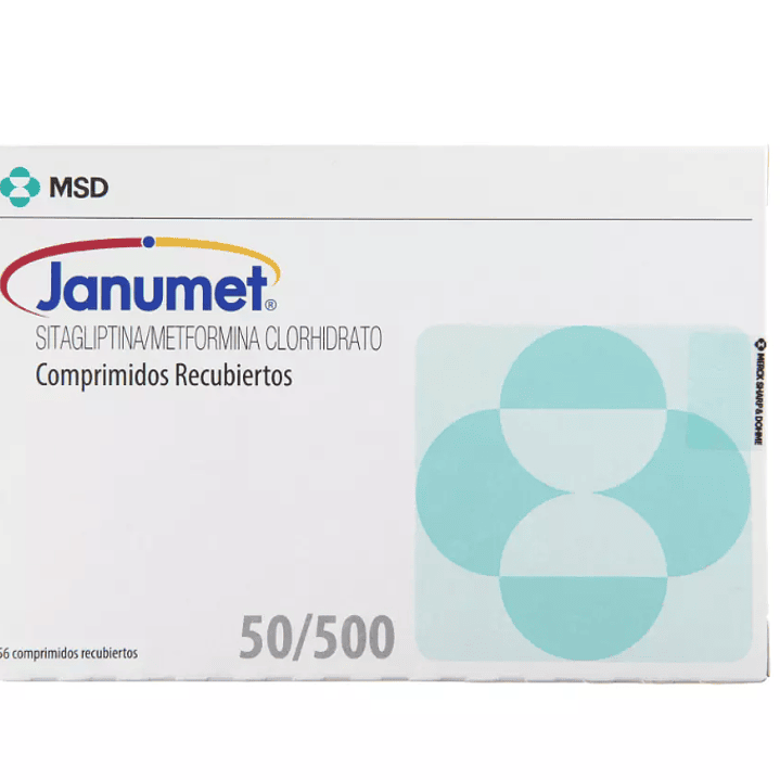 Janumet 50/500 mg 56 Comprimidos recubiertos. 1