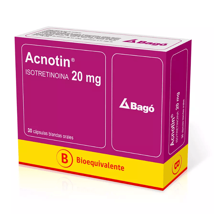 Acnotin (B) Isotretinoina 20 mg 30 Cápsulas blandas. 1