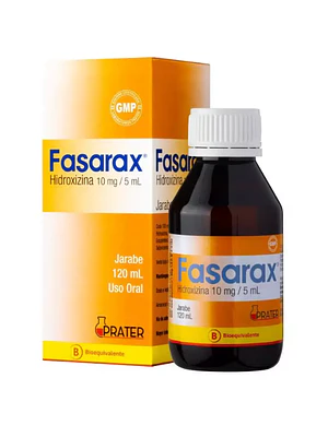 Fasarax (B) Hidroxina 10 mg /5 ml Solución oral 120 ml.