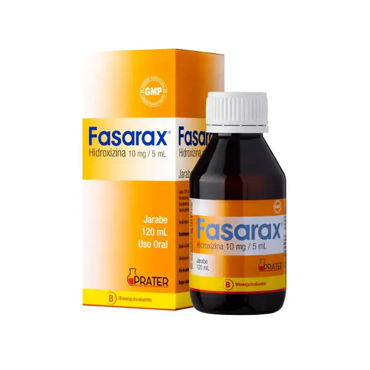 Fasarax (B) Hidroxina 10 mg /5 ml Solución oral 120 ml. 1