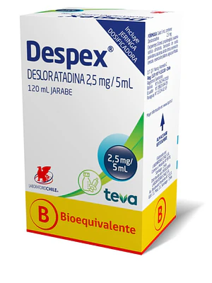 Despex (B) Desloratadina 2,5 mg / 5 ml Jarabe 120 ml.