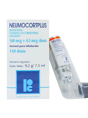Neumocort Plus Budesonida, Formoterol 160/4,5 mcg 150 Dosis.