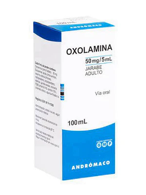 Oxolamina 50 mg / 5 ml Jarabe adulto 100 ml.