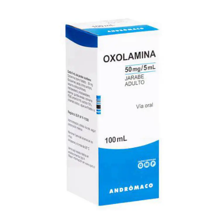 Oxolamina 50 mg / 5 ml Jarabe adulto 100 ml. 1
