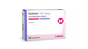 Eutirox Levotiroxina 112 mcg 50 Comprimidos.