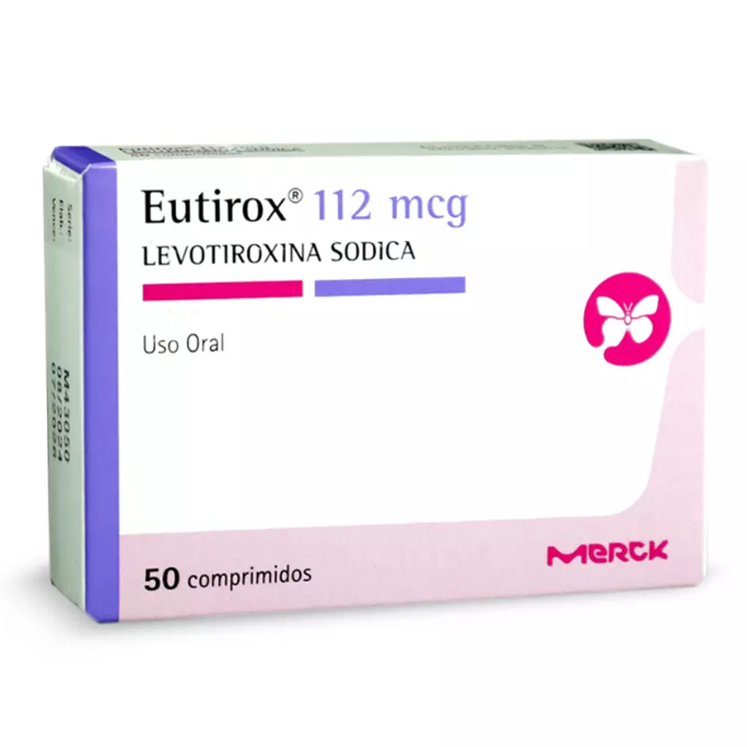 Eutirox Levotiroxina 112 mcg 50 Comprimidos. 1