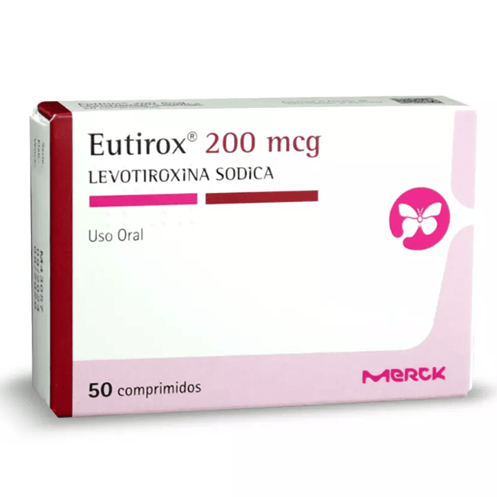 Eutirox Levotiroxina 200 mcg 50 Comprimidos. 1