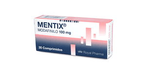 Mentix Modafinilo 100 mg 30 Comprimidos ranurados.