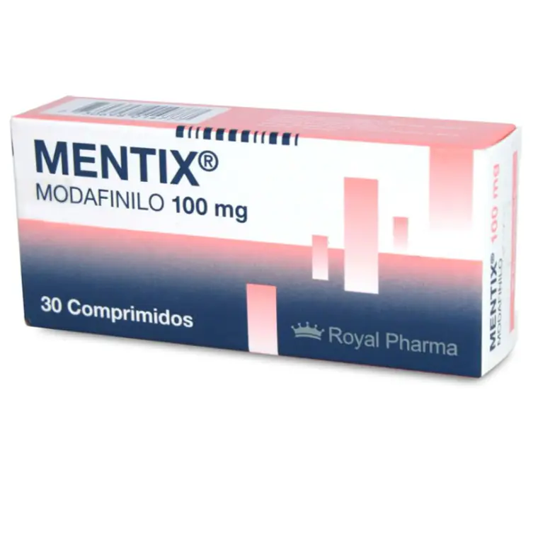 Mentix Modafinilo 100 mg 30 Comprimidos. Medicamento controlado, venta presencial 1