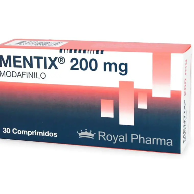 Mentix Modafinilo 200 mg 30 Comprimidos. Medicamento controlado, venta presencial 1