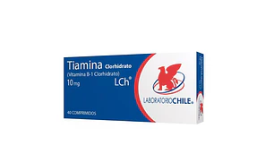 Tiamina comprimidos 10 mg por 40 Chile