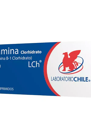 Tiamina clorhidrato 10 mg 40 Comprimidos. Chile