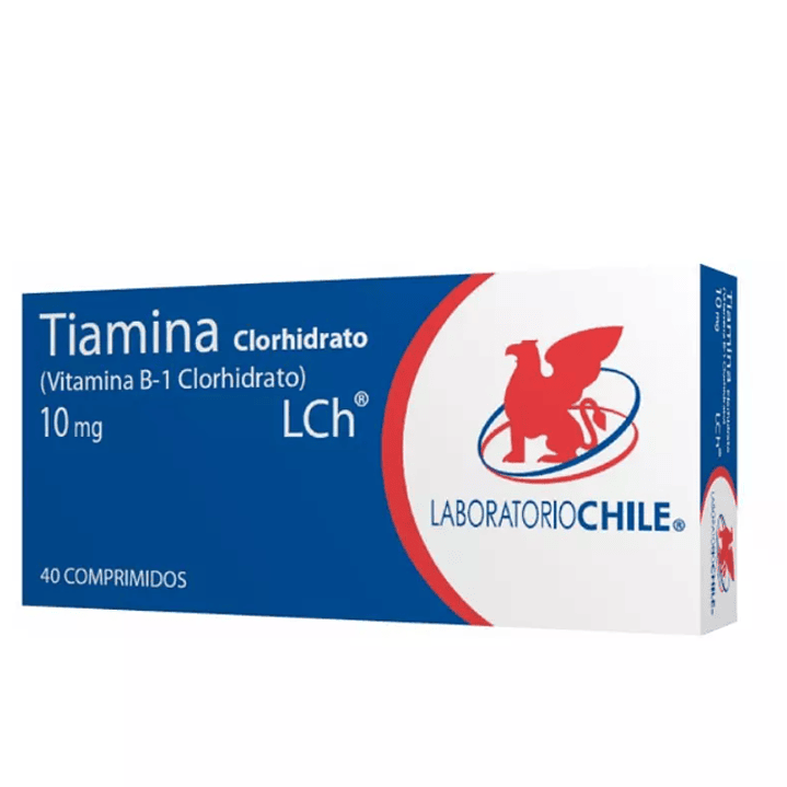 Tiamina  clorhidrato 10 mg 40 Comprimidos. 1