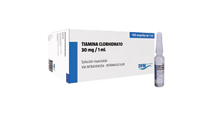 Tiamina Amp 30 Mg/1 ml por 100 Difem (Ec)