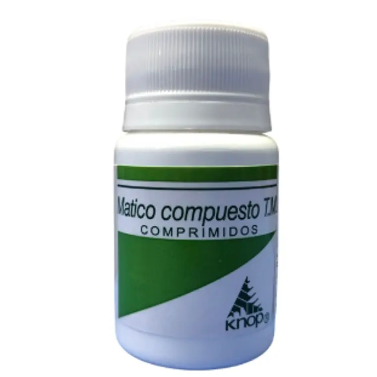 Matico TM Comprimidos. Knop 1