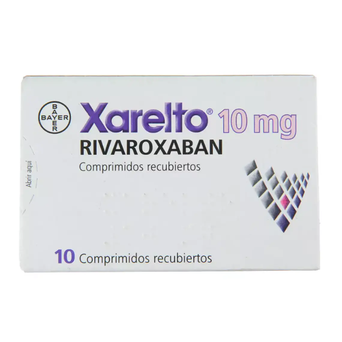 Xarelto Rivaroxaban 10 mg 10 Comprimidos recubiertos. 1