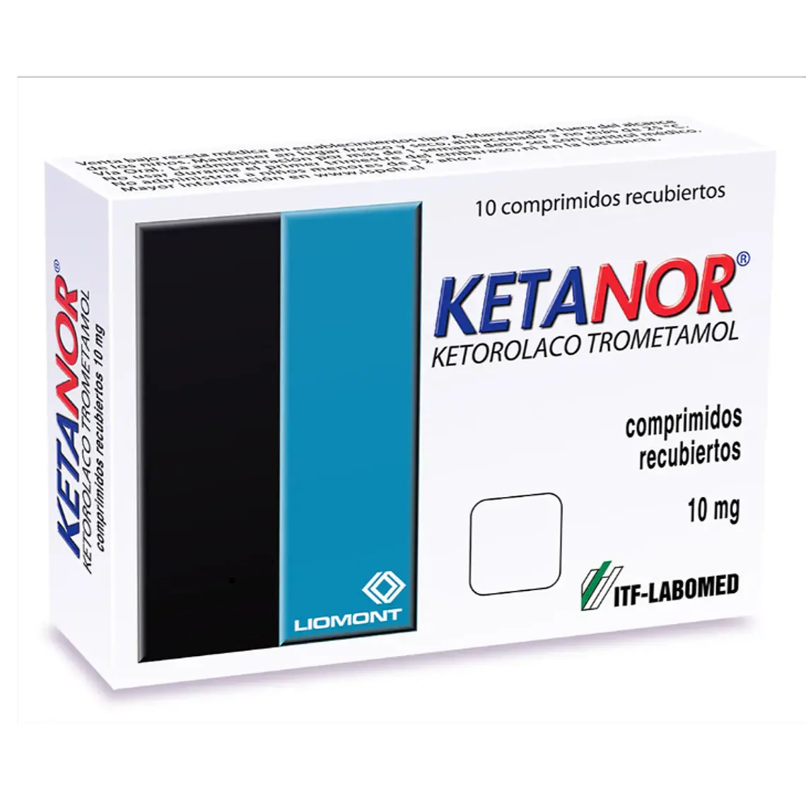 Ketanor (B) Ketorolaco 10 mg 10 Comprimidos recubiertos. 1