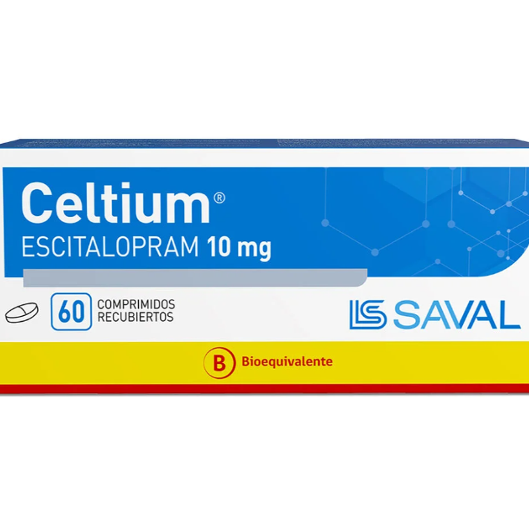 Celtium (B) Escitalopram 10 mg 60 Comprimidos recubiertos. 1