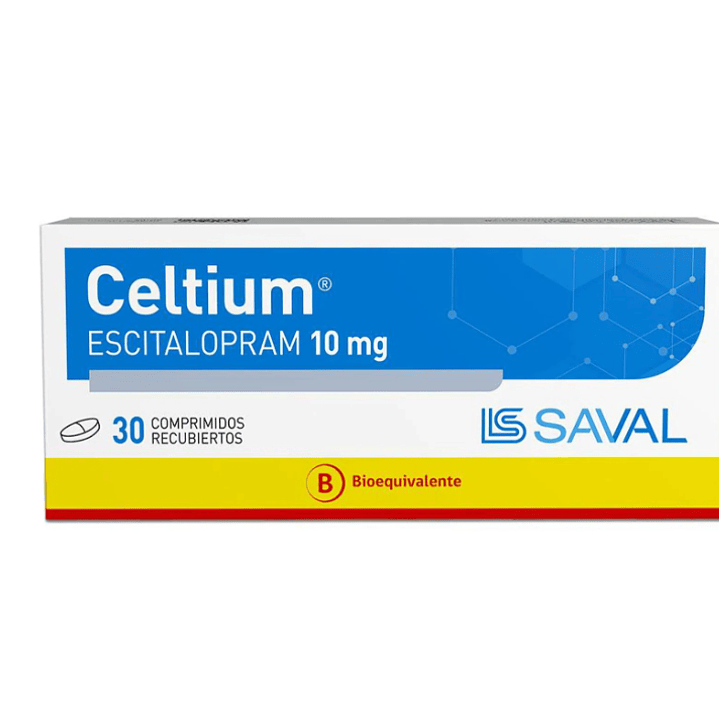 Celtium (B) Escitalopram 10 mg 30 Comprimidos recubiertos. 1