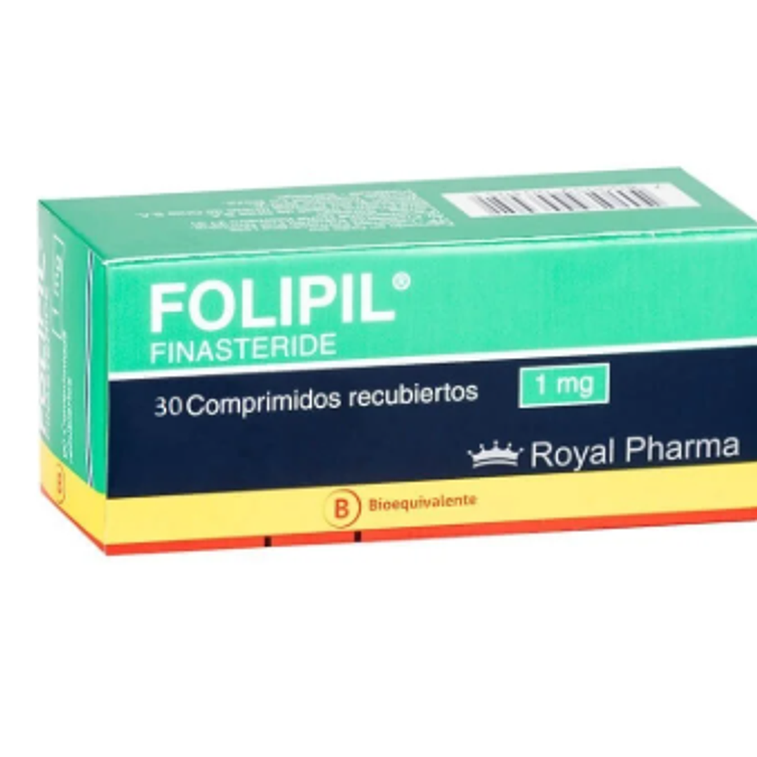 Folipil (B) Finasterida 1 mg 30 Comprimidos recubiertos. 1