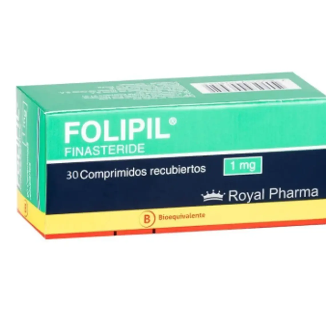 Folipil (B) Finasterida 1 mg 30 Comprimidos recubiertos. 1