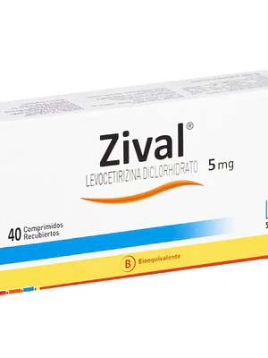 Zival (B) Levocetirizina 5 mg 40 Comprimidos.