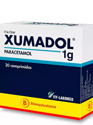 Xumadol (B) Paracetamol 1 g 20 Comprimidos.
