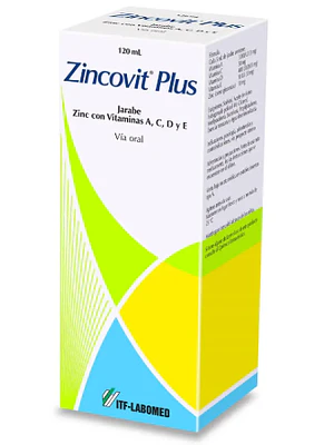 Zincovit Plus Zinc + Vitaminas Jarabe 120 ml.