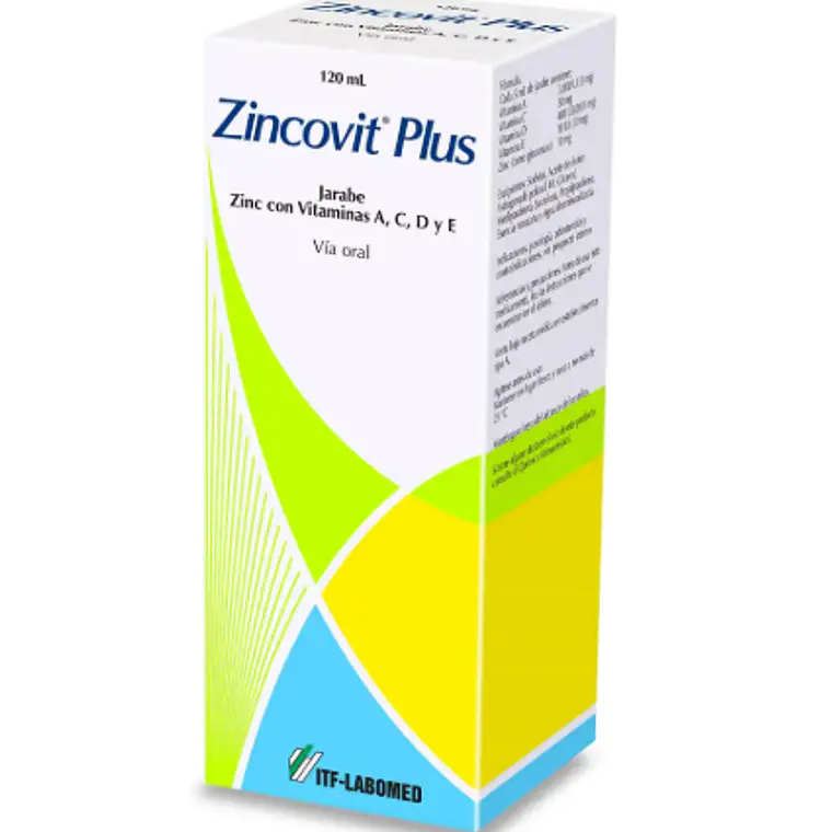 Zincovit Plus Zinc + Vitaminas Jarabe 120 ml. 1