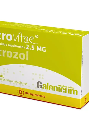 Letrovitae (B) Letrozol 2,5 mg 30 Comprimidos recubiertos.