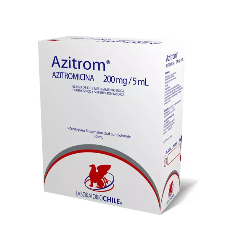 Azitrom Azitromicina 200 mg/ 5 ml Suspension oral 15 ml. 1