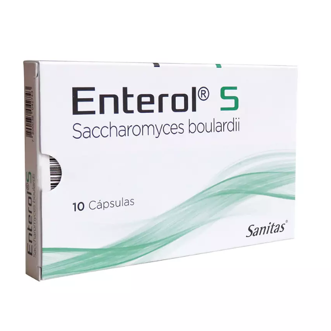 Enterol S 250 mg 10 Cápsulas. 1