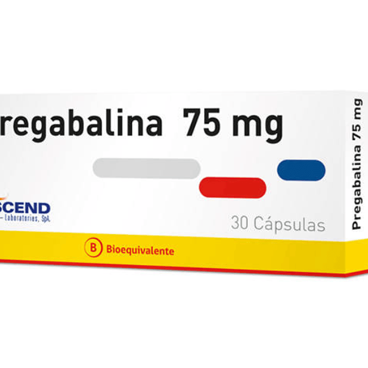 Pregabalina 75 mg 30 Cápsulas. 1