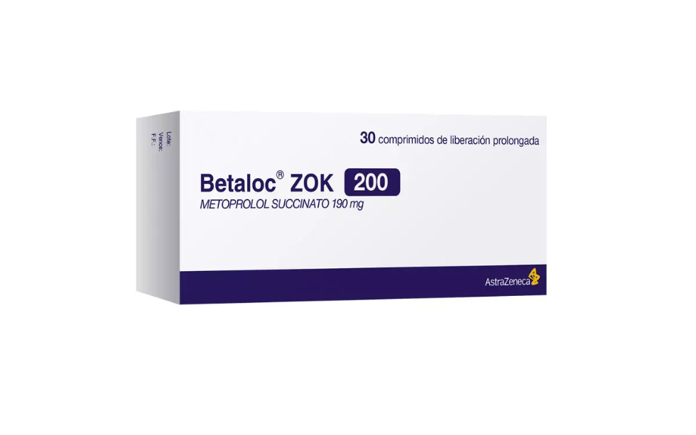 Betaloc Zok Comprimidos 200 mg x 30 (Metoprolol)